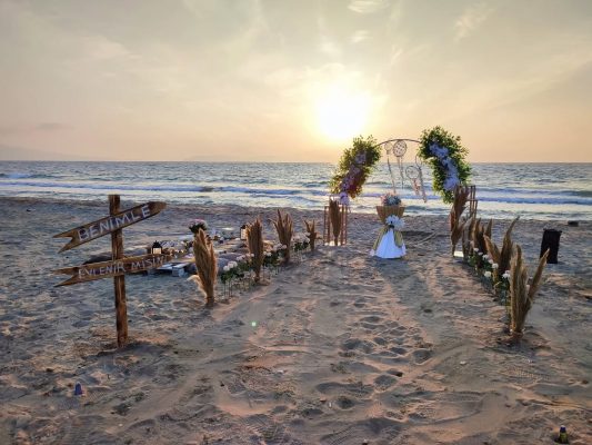 Sahil nikahı süslemesi, Nisan 2023 – Egem Organizasyon