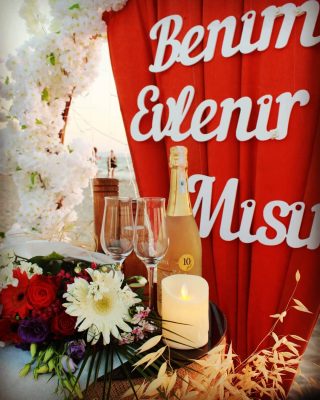 Evlilik teklifi süslemesi, Temmuz 2021 – Egem Organizasyon