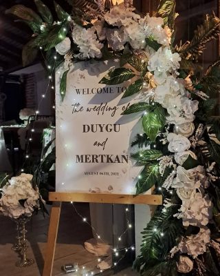 Düğün süslemesi, Ağustos 2022 – Egem Organizasyon