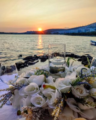 Romantik akşam yemeği ve yıl dönümü süslemesi, Haziran 2023 – Egem Organizasyon