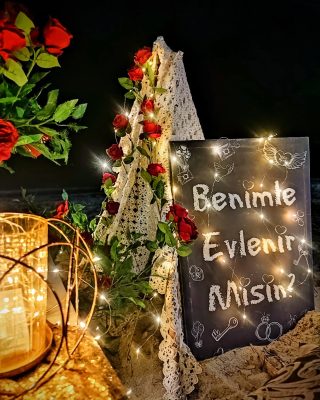Evlilik teklifi süslemesi, Ağustos 2023 – Egem Organizasyon